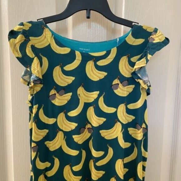 Posh Peanut Ruffled Cap Sleeve Hi Low Dress Bananas Bamboo Girls Size 9 NWT - Picture 2 of 10